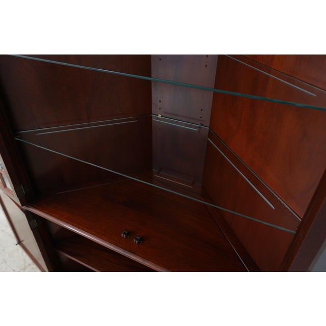 Stickley Stickley Mahogany 4 Door Corner Cabinet For Sale - Image 4 of 18