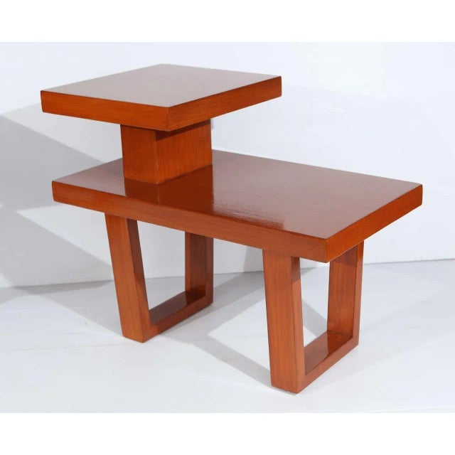 Mid-Century Modern Sleek Pair of Telephone Tables. u.s.a. 1950's. For Sale - Image 3 of 10