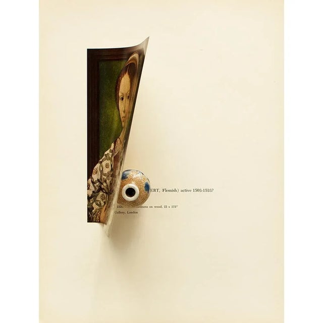 1956 After Mabuse (Jan Gossaert) "A Little Girl", Vintage Full-Color Print For Sale - Image 4 of 8