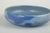 Low Stoneware Bowl with Matte Blue Glaze from L. Hjorth, Bornholm, 1960s For Sale - Image 3 of 5