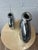 Silver Pair of Dolbi Cashier Art Deco Revival Gunmetal Metal Vases, Korea, 1980s For Sale - Image 8 of 10