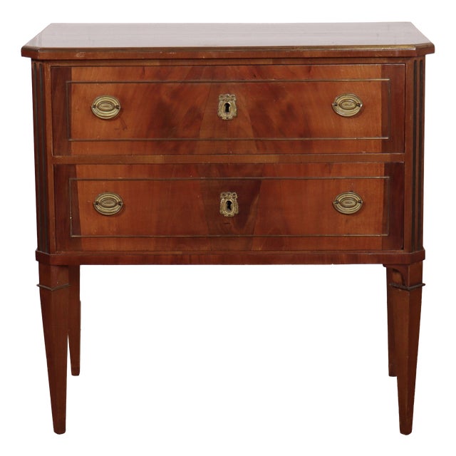 19th Century Italian Mahogany Commode For Sale