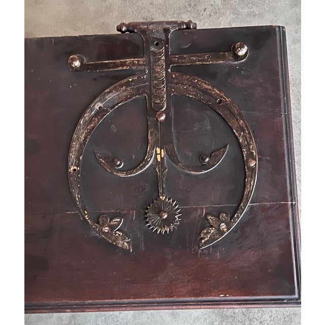 19th Century Italian Carved Cassone Trunk with Original Hardware, 1890s For Sale - Image 12 of 18