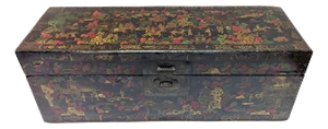 Antique Chinoisiere Lacquered Box