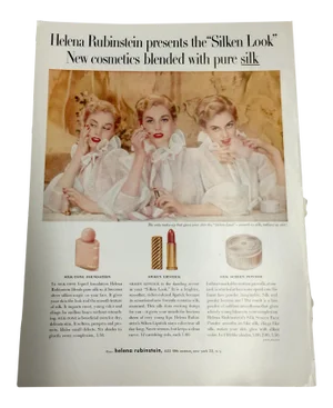 Helena Rubinstein Cosmetic Ad Print 1950s