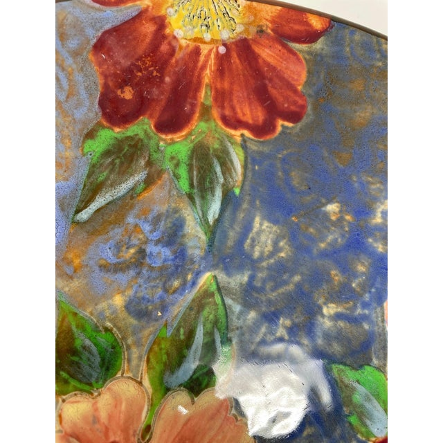 Vintage Royal Doulton Burslem Decorative Floral Platter For Sale In New York - Image 6 of 7