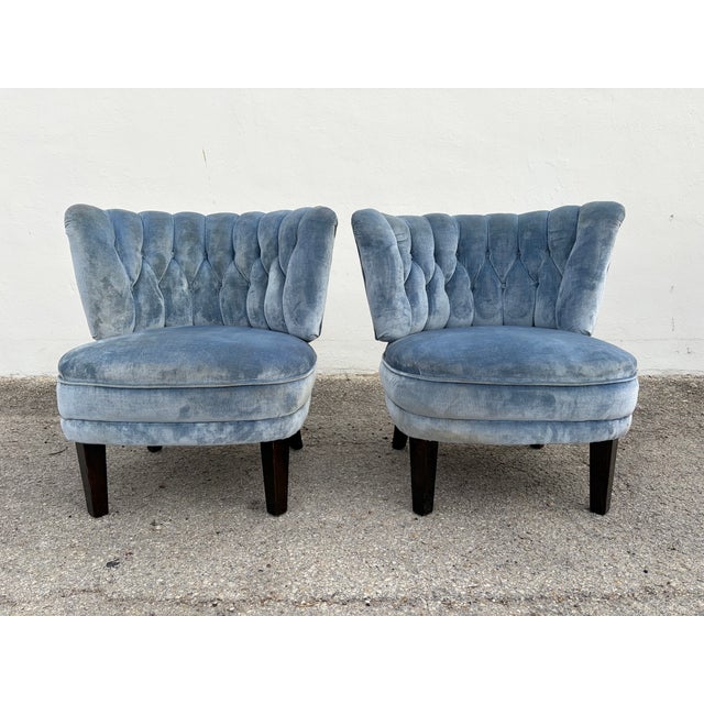 1940s Pair of Lounge Chairs Attributed to Otto Schultz for Jio Mobler For Sale - Image 9 of 12