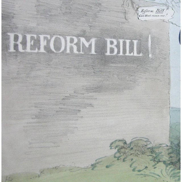 Handwriting Upon the Wall – Reform Bill! - Lithograph by J. Doyle - 1831 1831 For Sale - Image 3 of 4