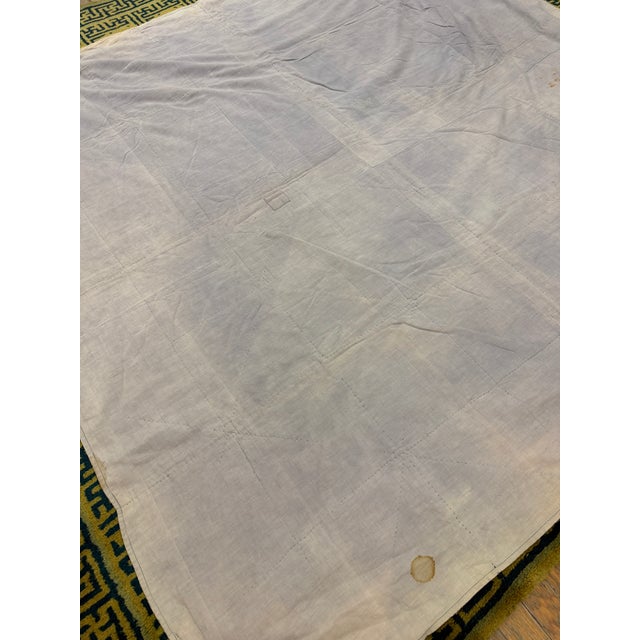 1920s Antique Quilt American Usa Allover Checkerboard Geometric Square Handmade Blanket For Sale - Image 11 of 11