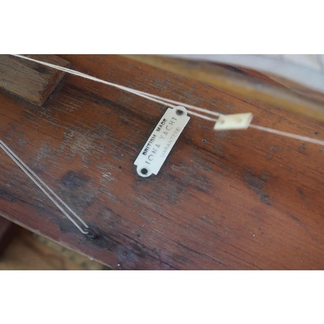 Wood Vintage Iona Pond Fame Yacht, 1930s For Sale - Image 7 of 8