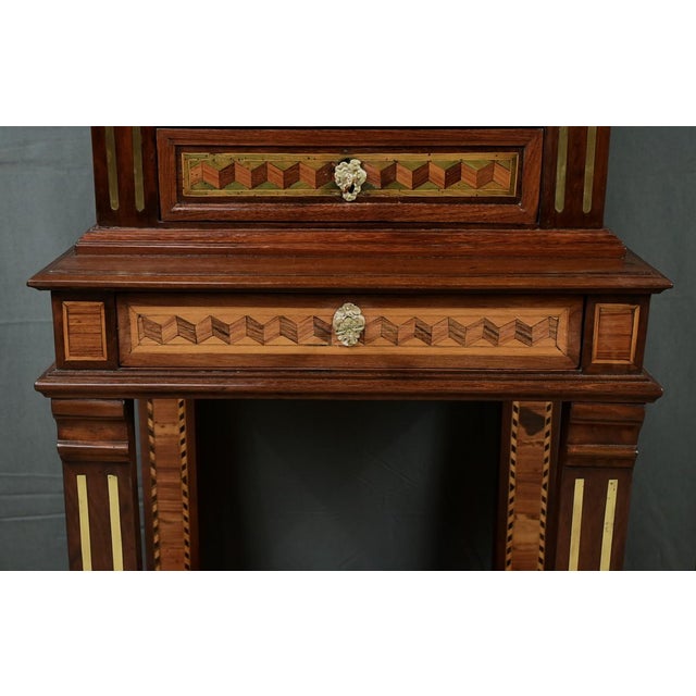 Small Marquetry Display Cabinet For Sale - Image 12 of 18