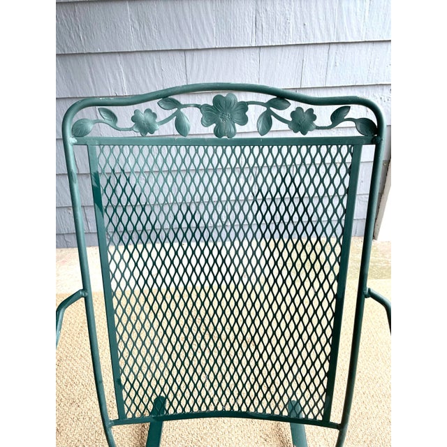 Late 20th Century Vintage Wrought Iron Rocker Chair Chairish