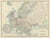 Black Antique Map of Europe, 1903 For Sale - Image 8 of 13