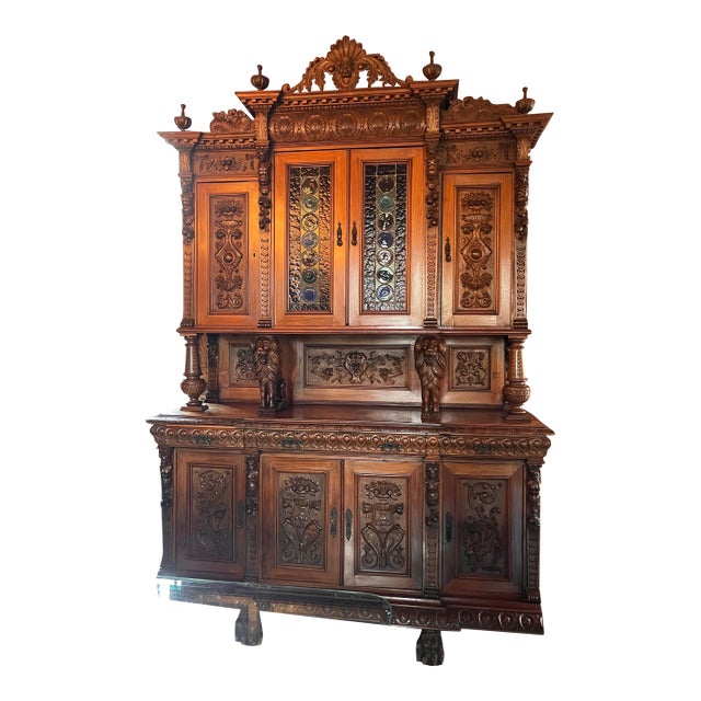 Antique French Buffet/ Cabinet From Estate of Prince Ruspoli, 9 Ft Tall For Sale