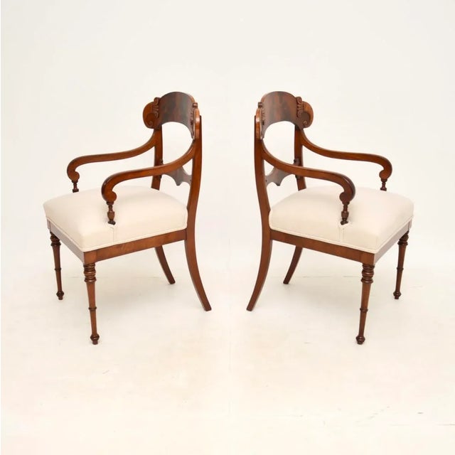 Swedish Armchairs, 1850s, Set of 2 For Sale - Image 3 of 9