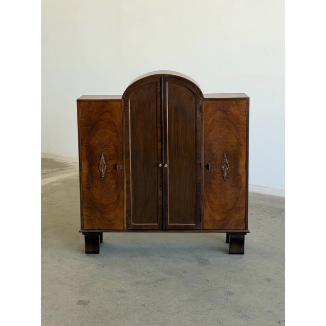 1960s 1960s Art Deco Waterfall Cabinet For Sale - Image 5 of 16
