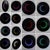Late 20th Century Modern to Postmodern Infinity Vortex Wall Mirror Round Black Laminate Frame For Sale - Image 14 of 18