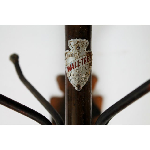 Vintage 'PeeDee' Japanned Wall Tree Coat / Hat Rack For Sale - Image 4 of 9