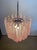 Pink Vintage Italian Murano Chandelier with 41 Pink Glass Petals Drop, 1990s For Sale - Image 8 of 18
