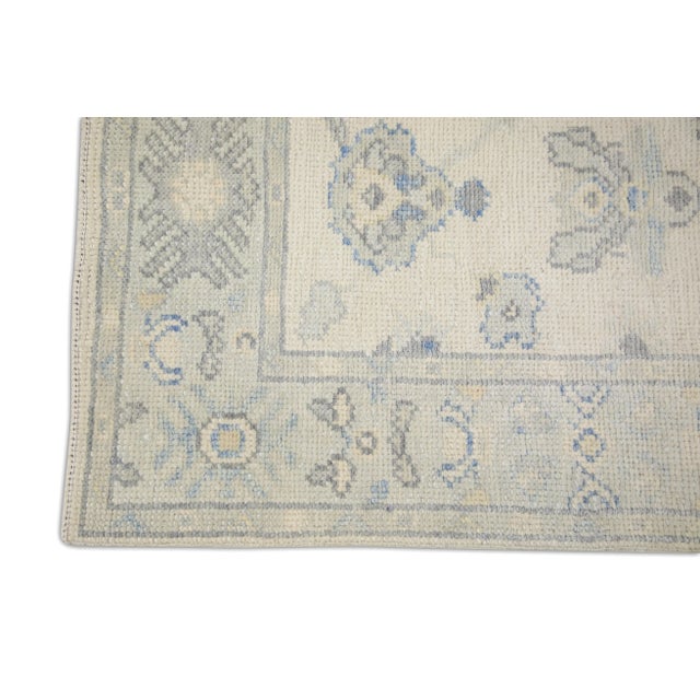 Turkish Modern Turkish Oushak Rug 2'5" x 9'6" For Sale - Image 3 of 7