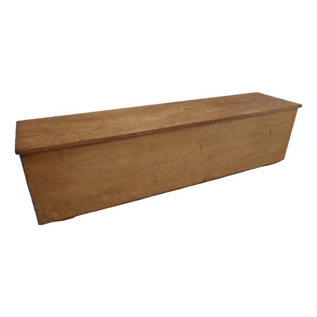 Vintage School Bench with Storage, 1950s For Sale