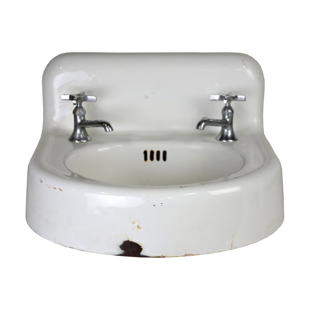 Kohler Vintage Cast Iron Enamel Sink Chairish