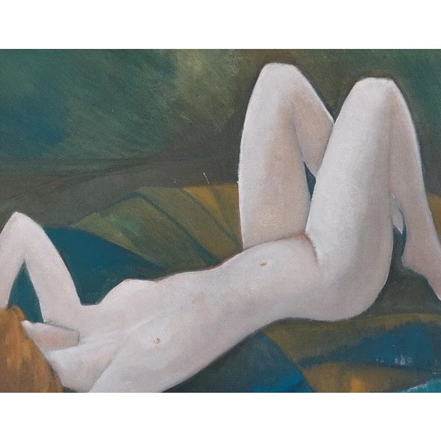 Laimdots Murnieks, Dreamer, 1996, Oil on Cardboard For Sale - Image 4 of 5