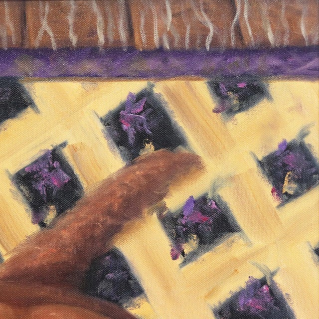 Original Framed Photorealistic Dog Artwork by Stuart Dunkel "Please Sir" For Sale - Image 4 of 10