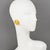 Ungaro Paris Ornate Gilt Metal Clip Earrings For Sale - Image 9 of 9