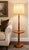 Authentic vintage Tell City Chair Company "Andover" accent table with integrated lamp, Pattern F3381, original Andover...