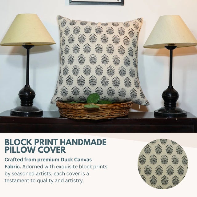 The Bheeshma cushion cover embodies strength and legacy, featuring a bold hand block printed pattern inspired by timeless...