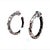 Metal 1990s Pair of John Hardy Estate Pebble Hoop Earrings Sterling Silver For Sale - Image 7 of 7