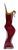 20 In. Tall Signed Young & Constantin Ruby Art Glass Hourglass Pulled Lip Vase For Sale - Image 11 of 18