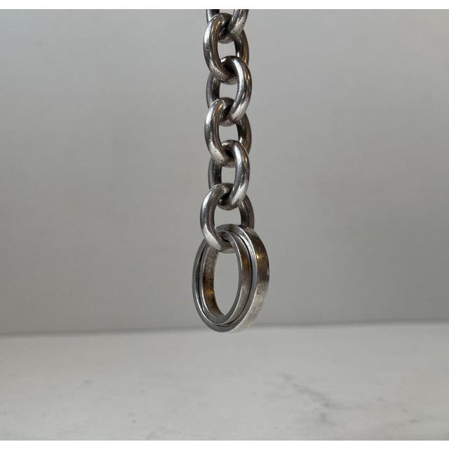 1970s Vintage Danish Sterling Silver Bracelet in the style of Georg Jensen, 1970s For Sale - Image 5 of 12