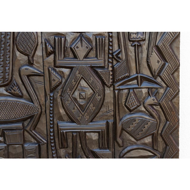 Very Tall Mid 20th Century African Nupe Door For Sale In Los Angeles - Image 6 of 10