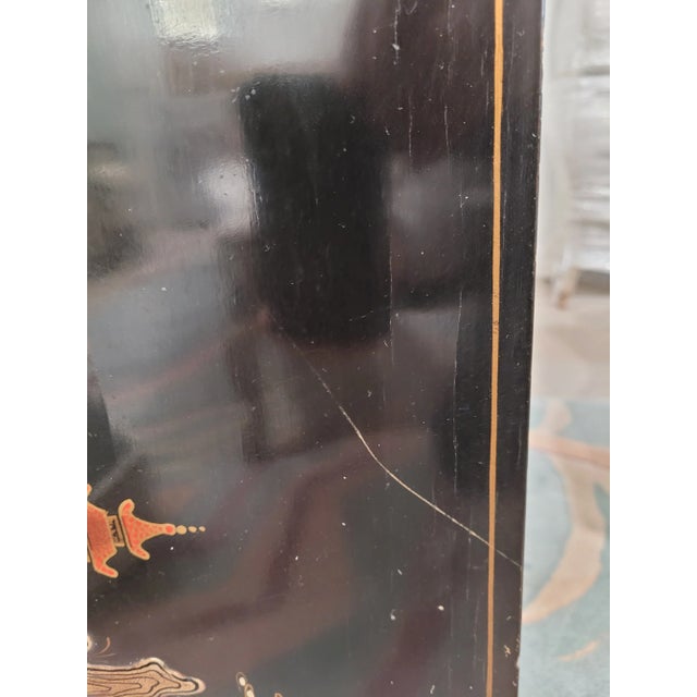 1940s Mid Century Chinoiserie Cabinet For Sale - Image 11 of 11
