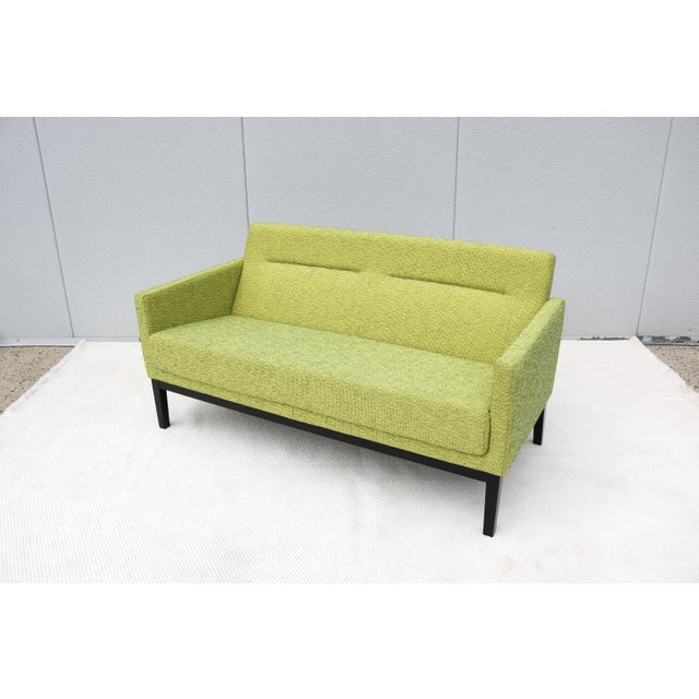 Mid-Century Style Passerelle Upholstered 2-Seat Lounge Sofas by Coalesse, a Pair For Sale - Image 9 of 18