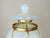 Large Gilted Metal and Iridescent Murano Glass Sconce, 1940s For Sale - Image 4 of 16