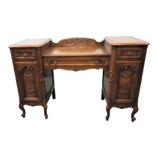 Louis XV Style Carved Oak Vanity For Sale
