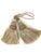 Khaki Sage Green Key Tassels With Looped Ruche - a Pair For Sale - Image 8 of 12