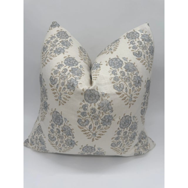 Add refined softness to your space with this handmade 20" x 20" pillow cover in Maryam Hydrangea by Wells Abbott. Crafted...