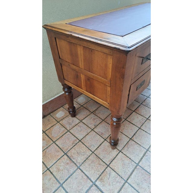 Late 19th Century Italian Walnut Desk, Italy For Sale - Image 3 of 6