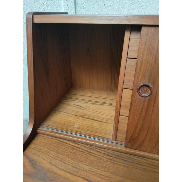 Mid-Century Teak Vanity Desk For Sale - Image 9 of 11