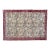 Mid-Century Vintage Turkish Rose Floral Rug in Cream & Burgundy, 6’5” X 9’7 For Sale