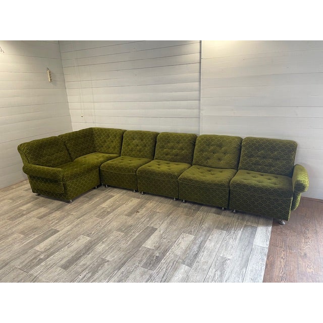 Vintage Adjustable Corner Seating from Tatra Nafromtok, 1970s, Set of 6 For Sale - Image 3 of 9