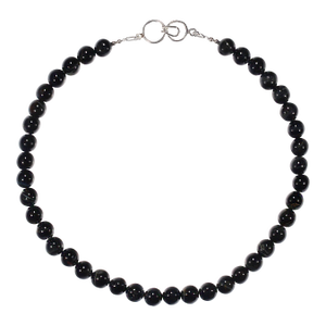 Ajd 17 Inch Optical Gray/Blue Tiger's Eye 10 MM Necklace