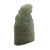 1980s Carved Natural Green Jade Table Top Feng Shui Lucky Pixiu Bell Figure & Pendant For Sale - Image 5 of 7