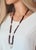 Transparent 18th Century Artifact Mogul Estate Rock Crystal Ram Head Amulet and Garnet Beads Necklace For Sale - Image 8 of 10