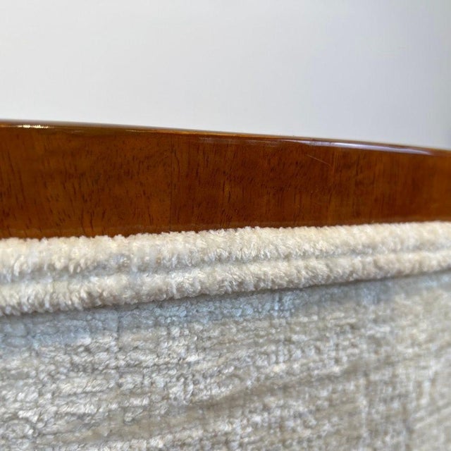 Biedermeier Bergege Chair in Walnut & Creme Velvet, Austria, 1840s For Sale - Image 16 of 18