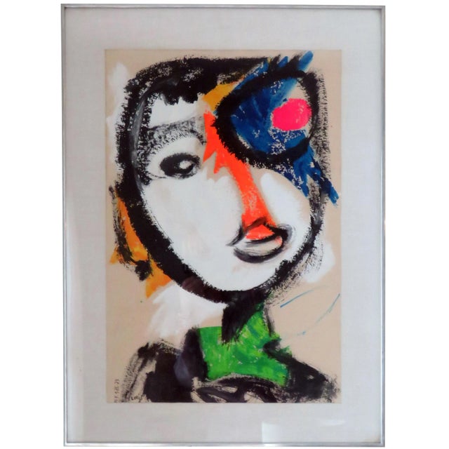 Bernard Lorjou Original Painting Abstract Signed Modernist For Sale